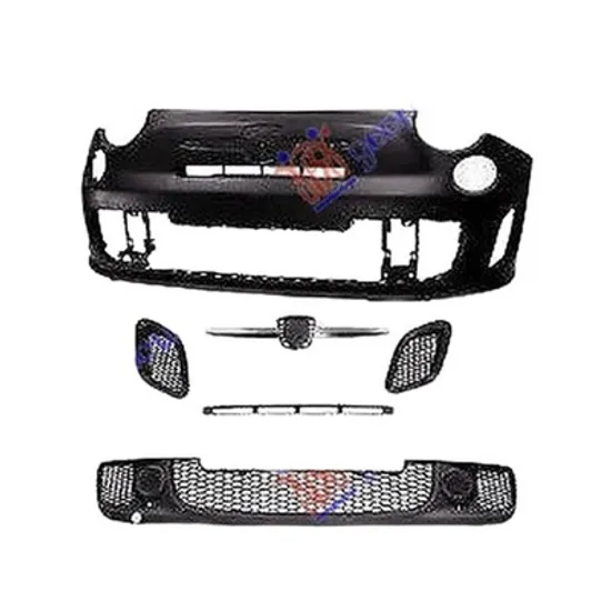 Bara Fata FIAT 500 2007-> Bara fata ABARTH completa plastic CONVERSION KIT Perioada 2007 2008 2009 2010 2011 2012 2013 2014 2015