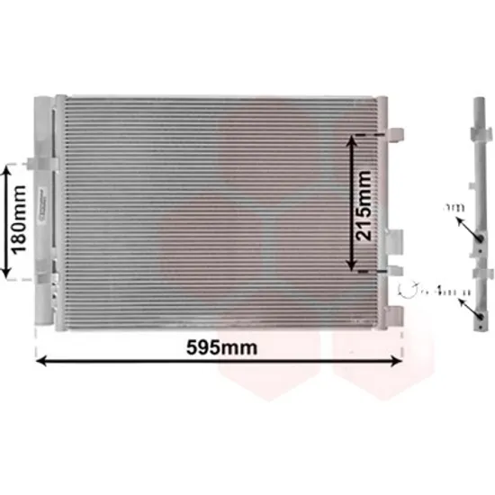 Radiator aer conditionat FIAT 500 C 2009-> 1.3 D Multijet 70KW 95CP , pentru motor 199 B1.000, 312 B1.000 perioada 2009 2010,2011,2012,2013 2014