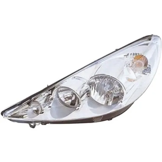 Far stanga PEUGEOT 206+ 2009->2013 perioada 2010 2011 2012 2013 cu motor reglaj, semnal transparent, cu reglaj electric, cu bec H7/H1