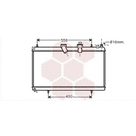 Radiator Motor PEUGEOT 407 2004->2010 Radiator apa 2.2 Hdi diesel manuala 380x705x33 Perioada 2004 2005 2006 2007 2008 2009 2010