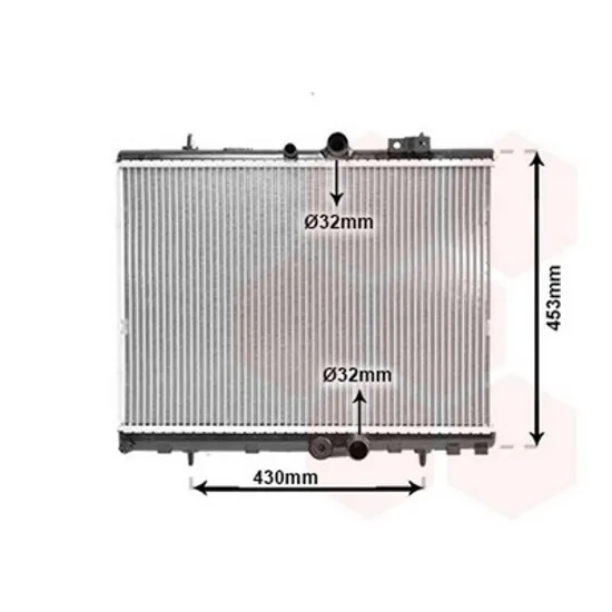 Radiator Motor CITROEN C5 2 2004-> Radiator 2.2 Hdi diesel cv automata 380x538x32 Perioada 2004 2005 2006 2007 2008