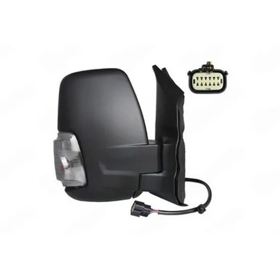 Oglinda FORD TRANSIT 2019-> Oglinda exterioara electrica cu incalzire (brat scurt) (cu semnal) cu lampa pozitie (16W) DREAPTA Perioada 2019 2020 2021 2022 2023 2024