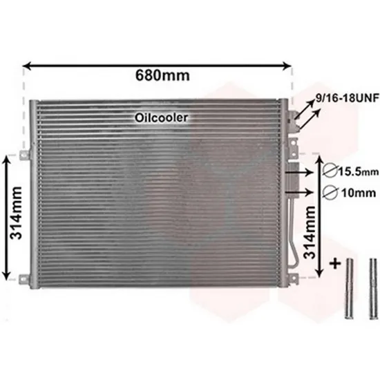 Radiator Aer Conditionat JEEP GRAND CHEROKEE 4 2010->2020 Radiator aer conditionat (60x45x2,0) 3,7-4,7-5,7 Perioada 2009 2010 2011