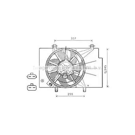 Ventilator motor FORD ECOSPORT 2012-> pentru 1.5 EcoBlue TDCi, perioada 2015 2016 2017 2018 2019 2020