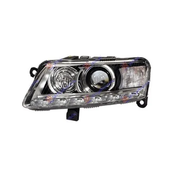 Faruri AUDI A6 C6 2004->2011 Far Bi-XENON cu daylight LED HELLA stanga Perioada 2008 2009 2010 2011