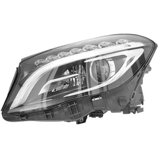 Far stanga MERCEDES GLA-CLASS X156 2013-> perioada 2013 2014 2015 2016 2017 2018 cu motor reglaj, cu reglaj distanta iluminare automat, adaptiv, cu bec D3S Lampa descarcare gaze, cu bec LED