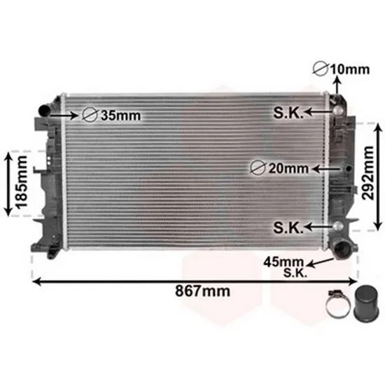 Radiator Motor MERCEDES SPRINTER 906 2006->2017 Radiator apa pentru 2,2 - 3,0CDi - 3,5i24V fara aer conditionat (67,7x41) CV automata Perioada 2006 2007 2008 2009 2010 2011 2012 2013 2014 2015 2016 2017 2018 2019 2020 2021 2022