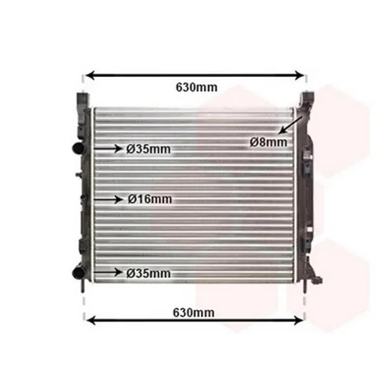 Radiator Motor RENAULT KANGOO 2008->2020 Radiator apa 1 6i16V-1 5DCi+AC 56x48x26 2013-> Perioada 2008 2009 2010 2011 2012 2013 2014