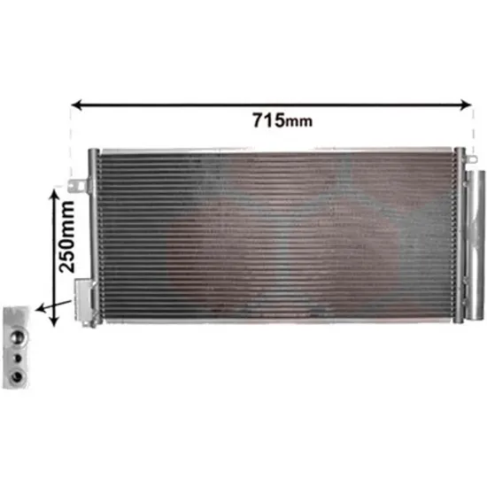 Radiator aer conditionat ALFA ROMEO 156 1997->2005 1.9 JTD 110KW 150CP , pentru motor 937 A5.000 perioada 2004 2005