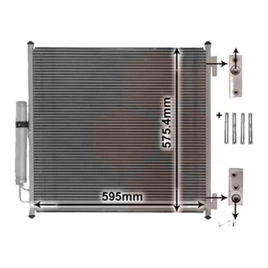 Radiator aer conditionat SEAT LEON 2012-> 2.0 TDI 135KW 184CP , pentru motor CUNA, CUPA, DJGA perioada 2012 2013,2014,2015,2016 2017