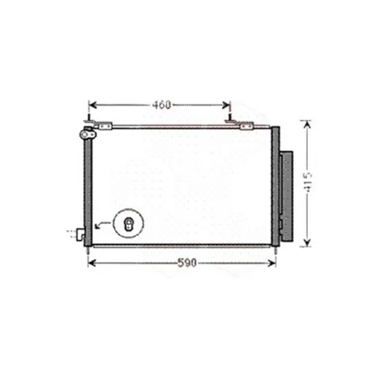 Radiator aer conditionat CITROEN BERLINGO B9 2008-> pentru 1.6, perioada 2008 2009 2010 2011 2012 2013