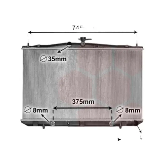 Radiator apa LEXUS RX 2008->2015 350 AWD 204KW 277CP , pentru motor 2GR-FE, 2GR-FXE perioada 2008 2009,2010,2011,2012,2013,2014 2015