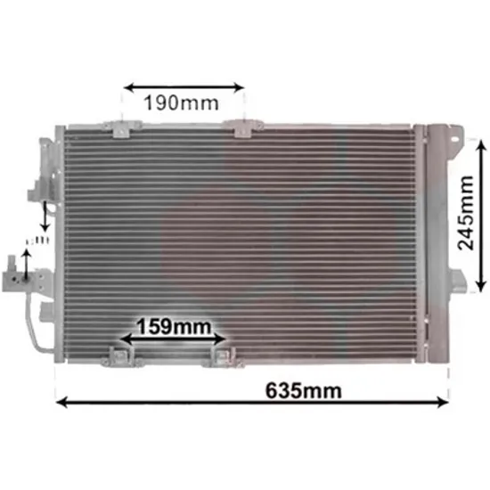 Radiator aer conditionat AUDI Q8 2018-> 45 TDI Mild Hybrid quattro 170KW 231CP , pentru motor DHXC, DPXB perioada 2018 2019,2020,2021,2022 2023