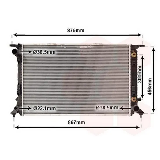 Radiator Motor PORSCHE MACAN 2014-> Radiator apa 2 7-3 0TDi/ 3 0TFSi-3 2FSI cv automata Perioada 2014 2015 2016 2017 2018 2019 2020