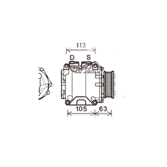 Compresor aer conditionat HONDA CR-V 2 2001->2007, ACCORD 7 EURO 2003->2012 pentru 2.0, perioada 2001 2002 2003 2004 2005 2006 2007 2008