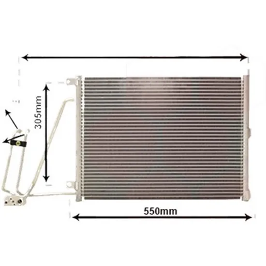 Radiator aer conditionat VW TIGUAN ALLSPACE BW2 2017-> 2.0 TDI 110KW 150CP , pentru motor DFGA perioada 2017 2018,2019,2020,2021 2022