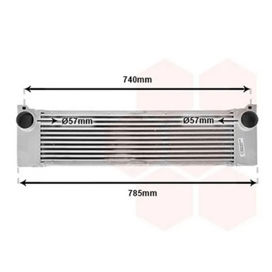 Intercooler MERCEDES VITO W639 2003-> Radiator intercooler 2.2-3.0 CDi (630x160x60) Perioada 2003 2004 2005 2006 2007 2008 2009 2010