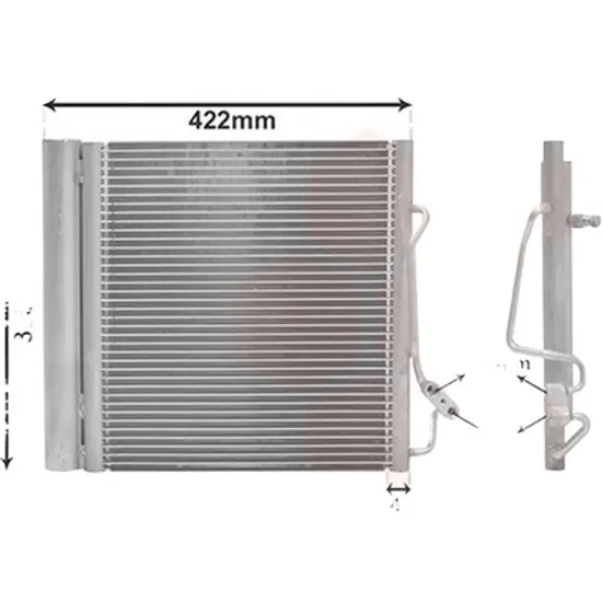 Radiator aer conditionat AUDI A6 C7 2010->2018 pentru 2.0 35 TDI Matrix, 2.0 TDI, perioada 2013 2014 2015 2016 2017 2018