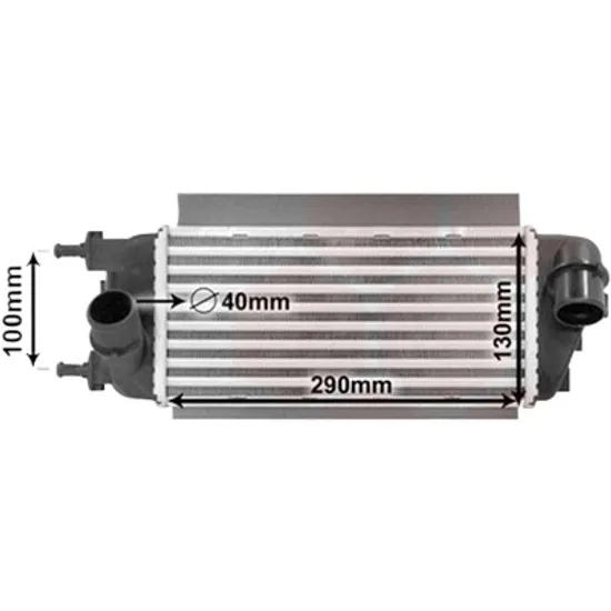 Intercooler FIAT PANDA 312 2012-> pentru 1.3 D Multijet 4x4 , perioada 2012 2013 2014 2015 2016 2017 2018 2019 2020