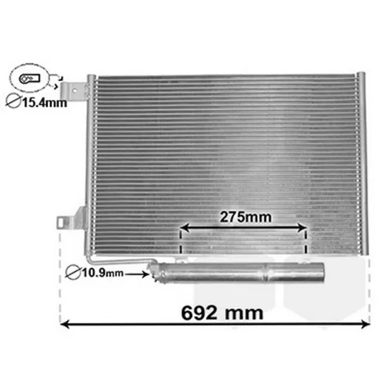 Radiator Aer Conditionat MERCEDES A-CLASS W169 2004->2012 Radiator aer conditionat 1.5 - 1.7i8V (60x41) Perioada 2004 2005 2006 2007 2008 2009 2010 2011 2012