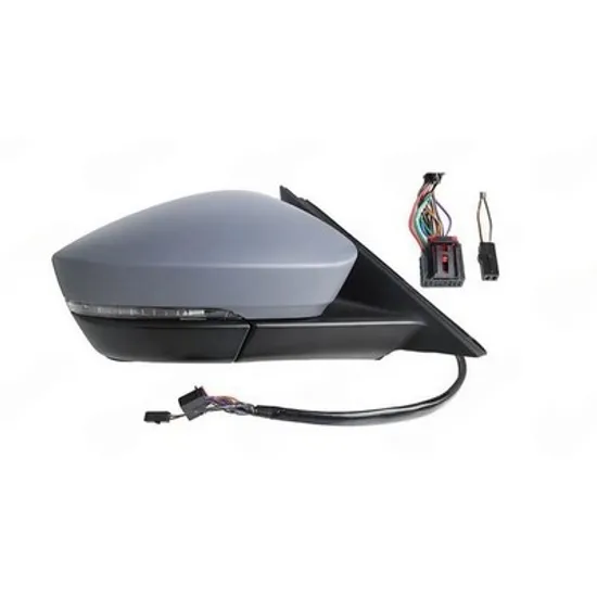 Oglinda SKODA KODIAQ 2016-> Oglinda exterioara electrica cu incalzire cu rabatare electrica pentru vopsit (cu memorie si Heliomata cu cabluri) (cu semnal si lampa podea si senzor banda) (15+2 PIN) ( DREAPTA Perioada 2016 2017 2018 2019 2020 2021