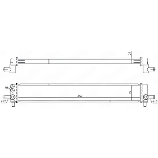 Radiator Motor LEXUS CT 2010-> Radiator suplimentar 1.8 HYBRID (600x75x22) Perioada 2014 2015 2016 2017 2018 2019 2020