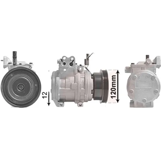 Compresor aer conditionat KIA CERATO 2004->2009 1.5 CRDi 54KW 73CP , pentru motor 0 perioada 2005 2006