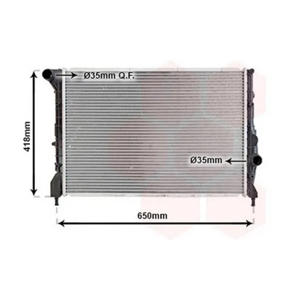 Radiator Motor ALFA ROMEO GTV 1995->2005 Radiator apa pentru 1,9 JTD (58x40) cu aer conditionat Perioada 2003 2004 2005 2006 2007 2008 2009