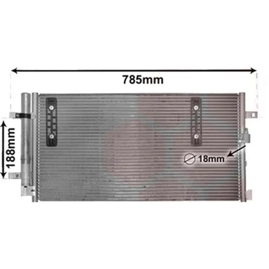 Radiator aer conditionat RENAULT SCENIC 1 1999->2003 pentru 1.6 BiFuel, perioada 1999 2000 2001 2002 2003