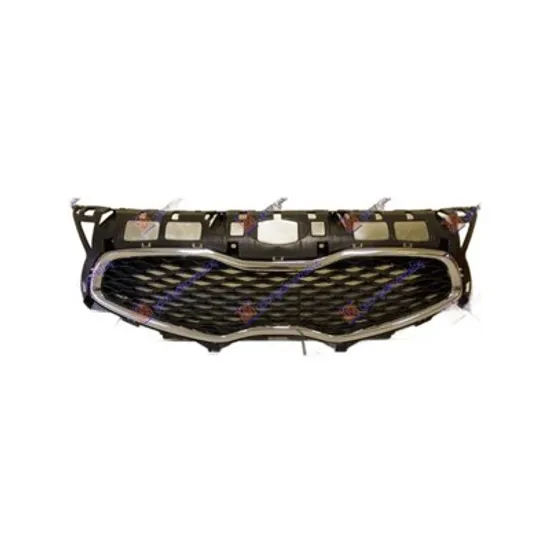 Grila radiator KIA CARENS 4 2013-> Grila fata cu bandou cromat Perioada 2013 2014 2015 2016 2017 2018 2019