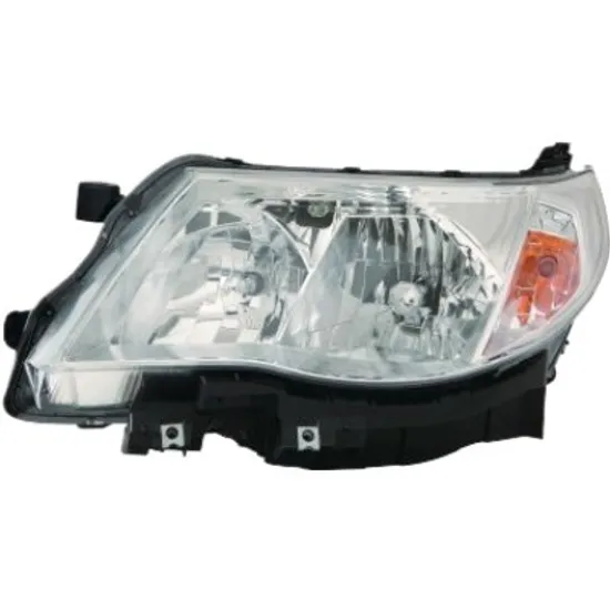 Far stanga SUBARU FORESTER SH 2008->2013 perioada 2010 2011 2012 2013 2014 2015 pana la an de fabricatie 2013, cu motor reglaj, fara motor reglaj, semnal transparent, cu reglaj electric, cu bec H7/HB3
