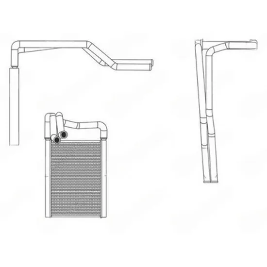 Radiator Incalzire HYUNDAI i20 2008->2015 Calorifer benzina diesel (139x208) (INDIA) (O) Perioada 2012 2013 2014
