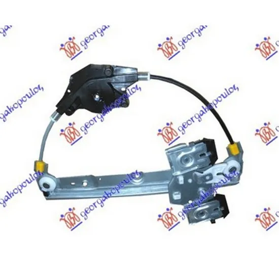 Macara Usa FORD FIESTA 5 JH 2008->2017 Macara usa spate electrica (fara motor) stanga Perioada 2008 2009 2010 2011 2012 2013 2014 2015 2016 2017