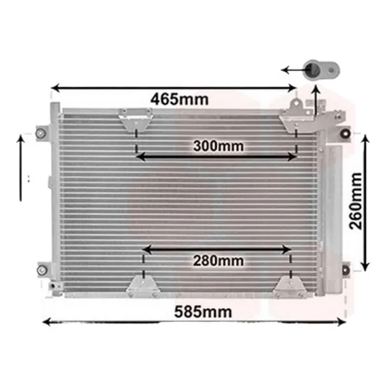 Radiator aer conditionat CITROEN JUMPER 1994->2002 pentru 2.0 4x4, perioada 1996 1997 1998 1999 2000 2001 2002