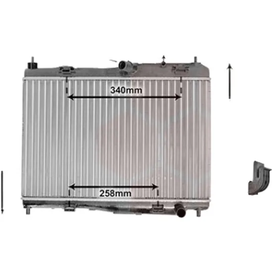 Radiator apa FORD B-MAX 2012-> 1.4 LPG 64KW 87CP , pentru motor RTJC perioada 2013 2014,2015,2016,2017 2018