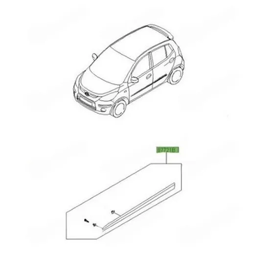 Bandou Usa HYUNDAI i10 2007->2013 Bandou usa fata (O) STANGA Perioada 2010 2011 2012 2013