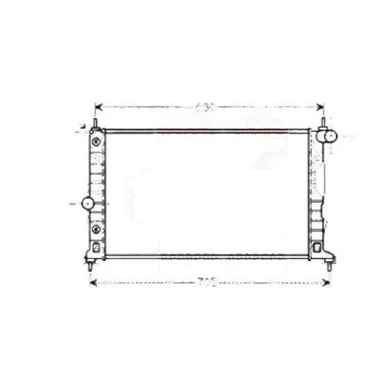 Radiator apa SAAB 9-5 1997->2009 pentru 2.2 TiD, perioada 2002 2003 2004 2005 2006 2007 2008 2009