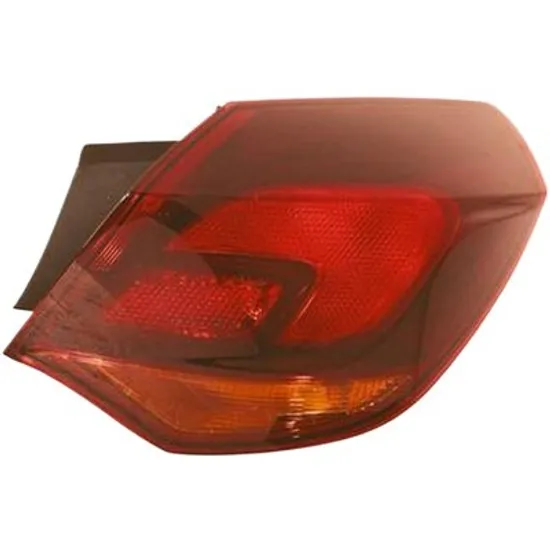 Lampa stop spate dreapta OPEL ASTRA J 2009->2015 perioada 2010 2011 2012 2013 2014 2015 , rosu, fumuriu, semnal galben, pentru 5 usi, exterior