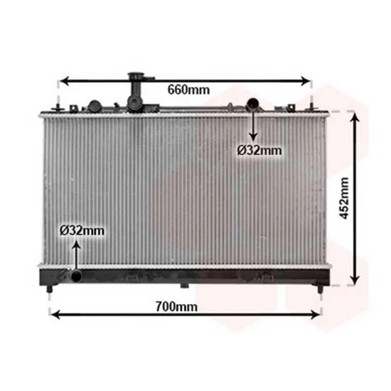Radiator Motor MAZDA 6 GG 2002->2008 Radiator apa pentru 2.3i 16V - 2.0CiTD (73x37) 2002 ->2007 Perioada 2002 2003 2004 2005 2006 2007