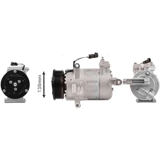 Compresor aer conditionat FORD TRANSIT 2013-> 2.2 TDCi 114KW 155CP , pentru motor CVF5 perioada 2013 2014 2015 2016 2017 2018