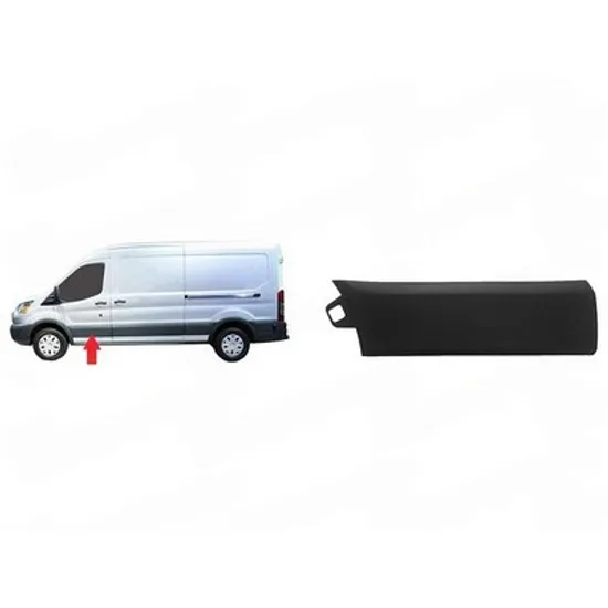 Bandou Usa FORD TRANSIT 2013-> Bandou usa plastic negru STANGA Perioada 2013 2014 2015 2016 2017 2018
