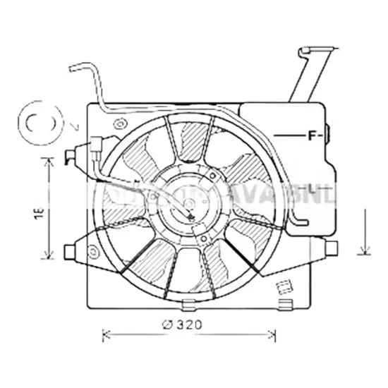 Ventilator motor KIA PICANTO 2011->2017 pentru 1.0, perioada 2011 2012 2013 2014 2015 2016 2017