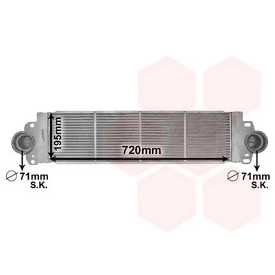 Intercooler VW TRANSPORTER T5 2003->2015 Radiator intercooler 1,9 - 2,0 - 2,5 TDi 720x195 Perioada 2003 2004 2005 2006 2007 2008 2009 2010 2011 2012 2013 2014