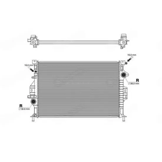 Radiator Motor OPEL ZAFIRA C 2011-> Radiator apa motor diesel (650x410x26) (tip CALSONIC) (KOYO) Perioada 2019 2020 2021 2022 2023 2024