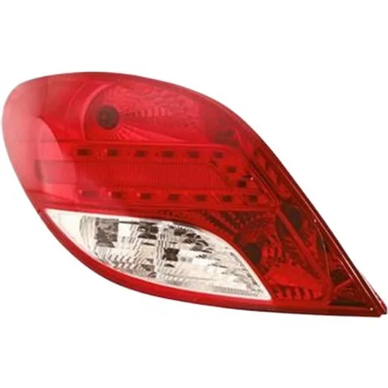 Lampa stop spate stanga PEUGEOT 207 2006->2015 perioada 2008 2009 2010 2011 2012 2013 de la an de fabricatie 08/2009, semnal transparent, cu bec LED