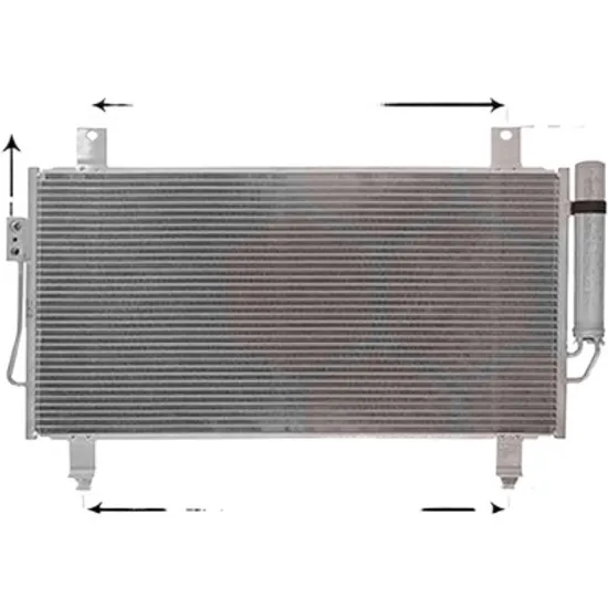 Radiator aer conditionat CITROEN C3 III 2016-> 1.6 BlueHDi 75 55KW 75CP , pentru motor BHW (DV6FE) perioada 2016 2017,2018,2019,2020 2021