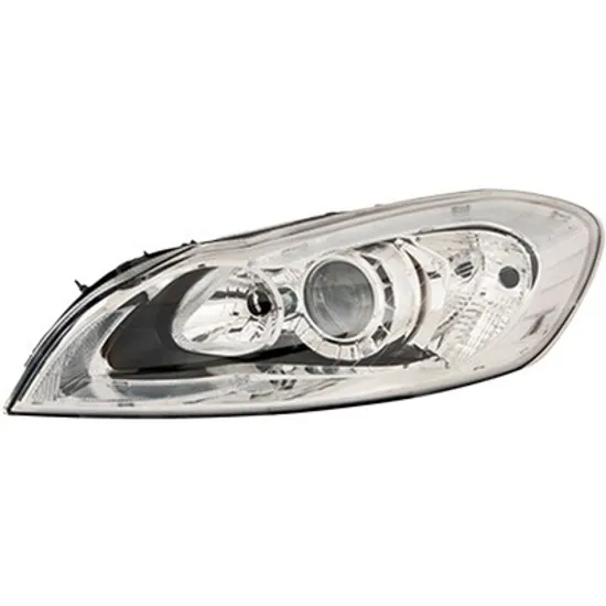 Far stanga VOLVO C70 2 2006->2013 perioada 2010 2011 2012 2013 cu motor reglaj, fara unitate de control Xenon, Bi-Xenon, cu reglaj distanta iluminare automat, adaptiv, cu bec D3S/H7