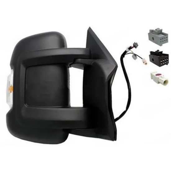 Oglinda PEUGEOT BOXER 2006-> Oglinda exterioara electrica cu incalzire cu rabatare electrica scurt (cu semnal si antena) (cu lampa pozitie 16W) (10Pin) DREAPTA Perioada 2006 2007 2008 2009 2010 2011 2012 2013 2014