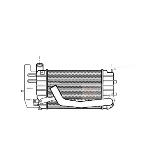 Intercooler TOYOTA AURIS / COROLLA E15 2006->2012 Radiator intercooler 1 4 D4D 275x130 Perioada 2006 2007 2008 2009 2010 2011 2012