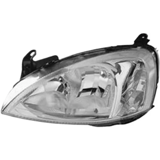 Far stanga OPEL COMBO 2001->2012 perioada 2001 2002 2003 2004 2005 2006 de la an de fabricatie 10/2002, pana la an de fabricatie 07/2004, cu motor reglaj, semnal transparent, cu reglaj electric, cu bec H7/H7